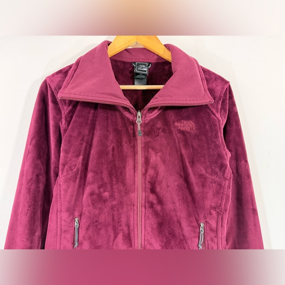 The North Face Women’s Osito Jacket Burgundy Size L Fleece - Picture 4 of 12
